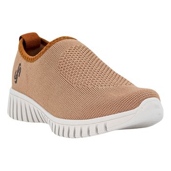 Tenis-Casual-Camel-Tricot-Monograma-|-Usaflex-Tamanho--35---Cor--CAMEL-0